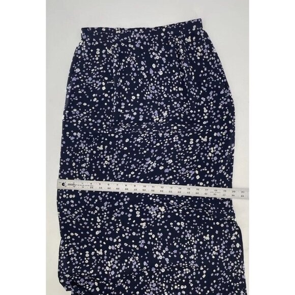 Pendleton‎ Women’s Floral Navy Maxi Skirt Sz 6 Side Slit Cottage Prairie Modest - Picture 12 of 12